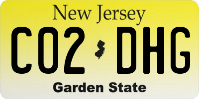 NJ license plate C02DHG