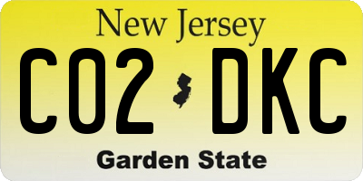 NJ license plate C02DKC