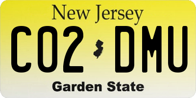 NJ license plate C02DMU