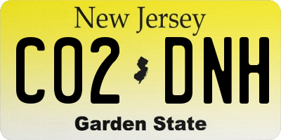 NJ license plate C02DNH