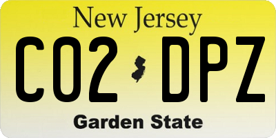 NJ license plate C02DPZ