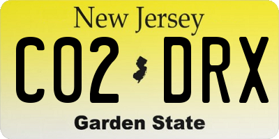 NJ license plate C02DRX