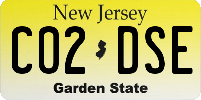 NJ license plate C02DSE