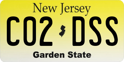 NJ license plate C02DSS