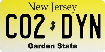 NJ license plate C02DYN