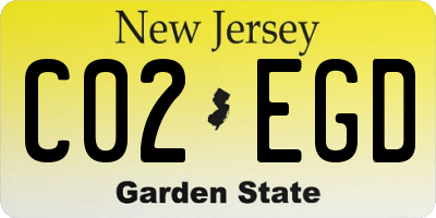 NJ license plate C02EGD