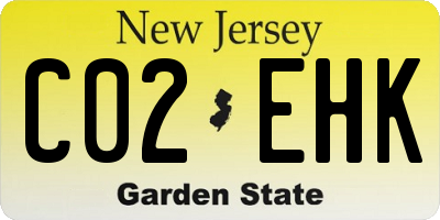 NJ license plate C02EHK