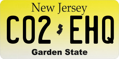 NJ license plate C02EHQ