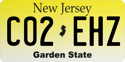 NJ license plate C02EHZ