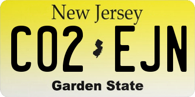 NJ license plate C02EJN