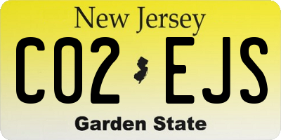 NJ license plate C02EJS