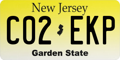 NJ license plate C02EKP