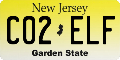 NJ license plate C02ELF