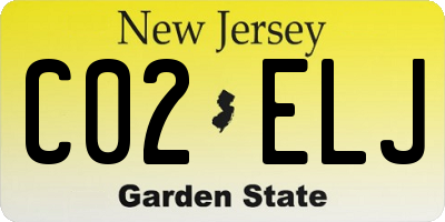 NJ license plate C02ELJ