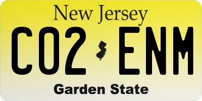 NJ license plate C02ENM