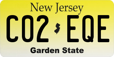 NJ license plate C02EQE
