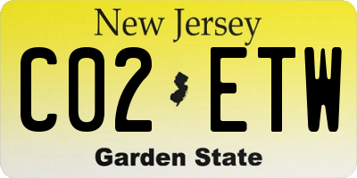 NJ license plate C02ETW