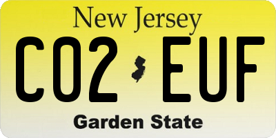 NJ license plate C02EUF