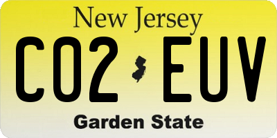 NJ license plate C02EUV