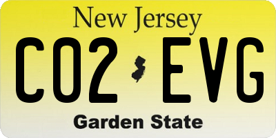 NJ license plate C02EVG