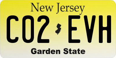 NJ license plate C02EVH