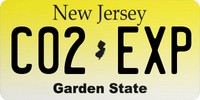 NJ license plate C02EXP