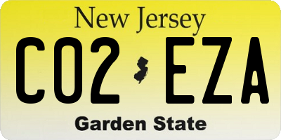 NJ license plate C02EZA