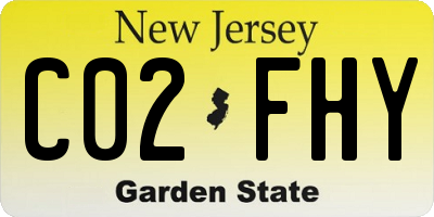 NJ license plate C02FHY