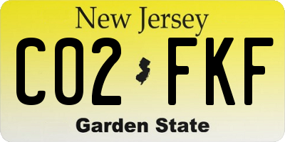NJ license plate C02FKF