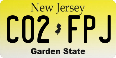 NJ license plate C02FPJ