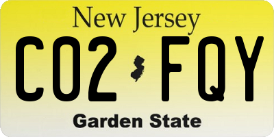 NJ license plate C02FQY
