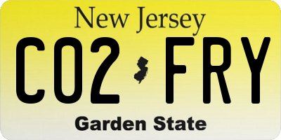 NJ license plate C02FRY