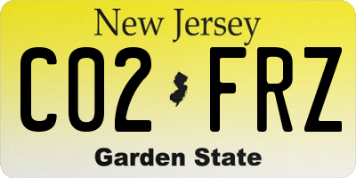 NJ license plate C02FRZ
