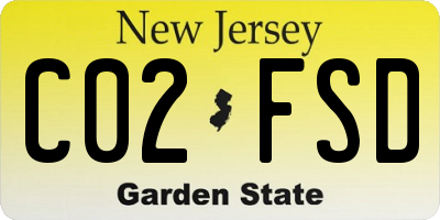 NJ license plate C02FSD