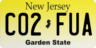 NJ license plate C02FUA