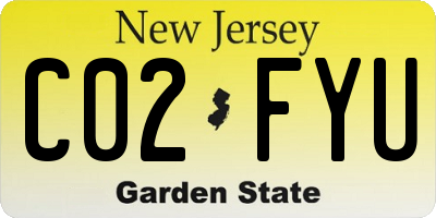 NJ license plate C02FYU