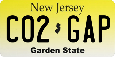 NJ license plate C02GAP