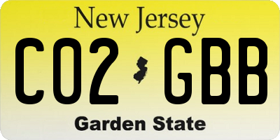 NJ license plate C02GBB