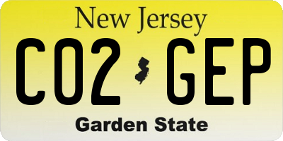 NJ license plate C02GEP