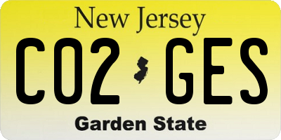 NJ license plate C02GES