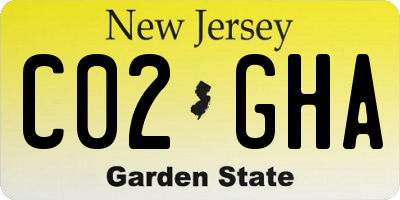 NJ license plate C02GHA