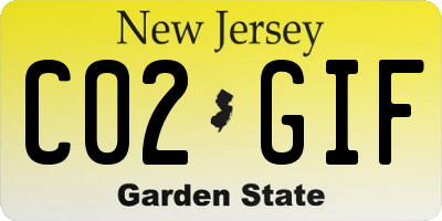 NJ license plate C02GIF