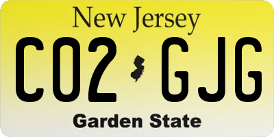 NJ license plate C02GJG