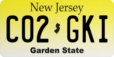 NJ license plate C02GKI