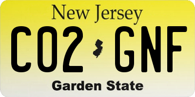NJ license plate C02GNF