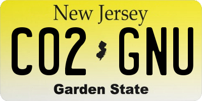NJ license plate C02GNU