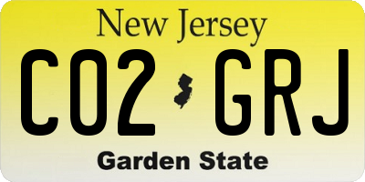 NJ license plate C02GRJ