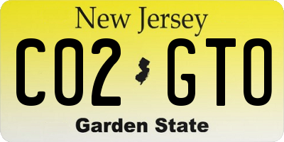 NJ license plate C02GTO