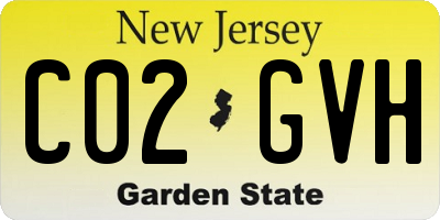 NJ license plate C02GVH