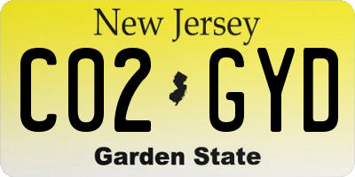 NJ license plate C02GYD